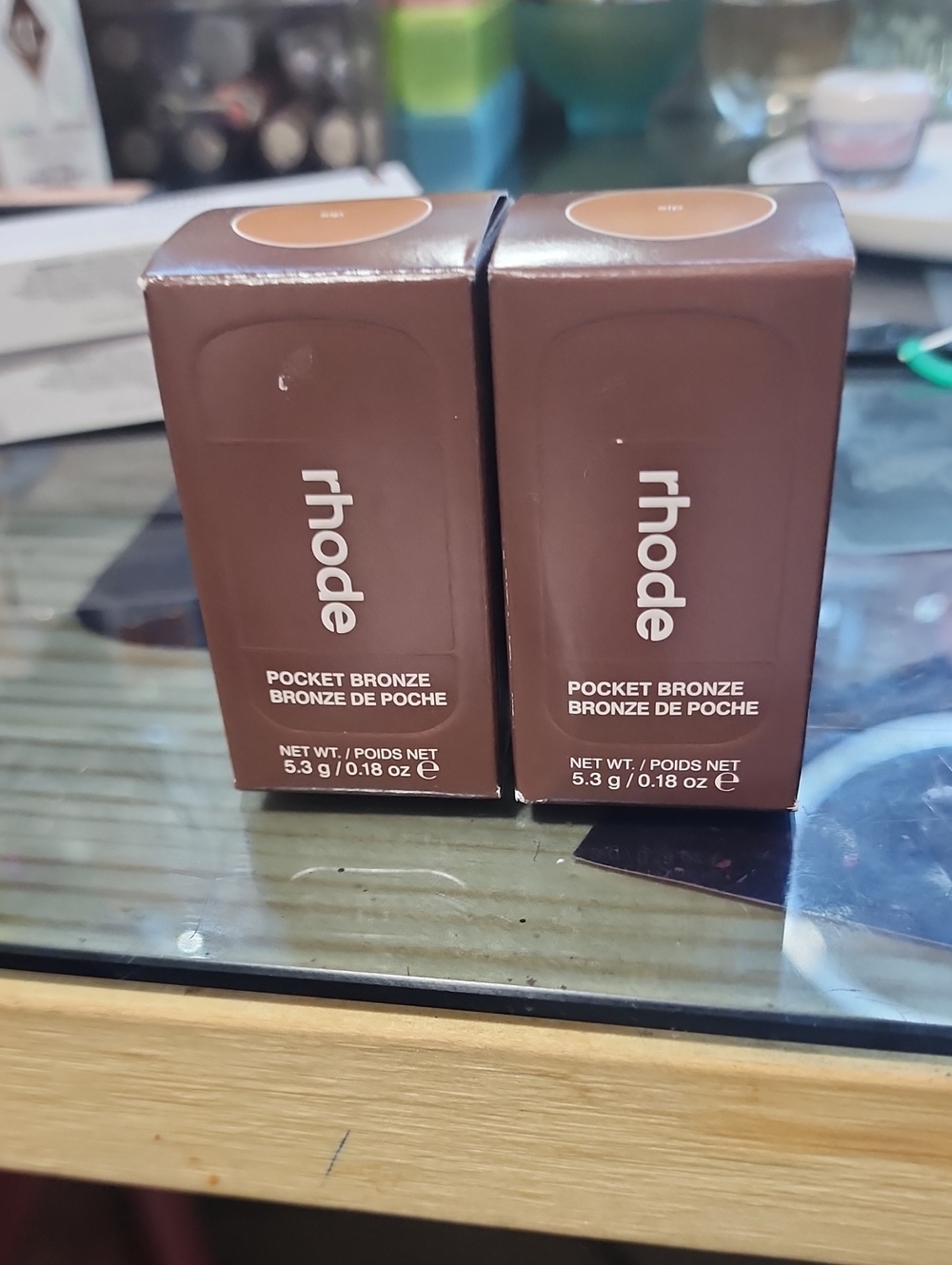 RHODE Pocket Bronze Compact Duo - Brown